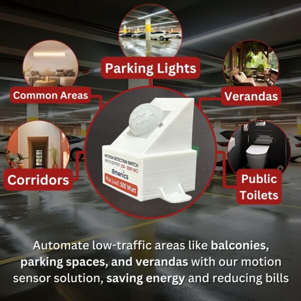 Motion Sensor Switch - Wall Mount | Inbuilt Night Sensor - Image 6