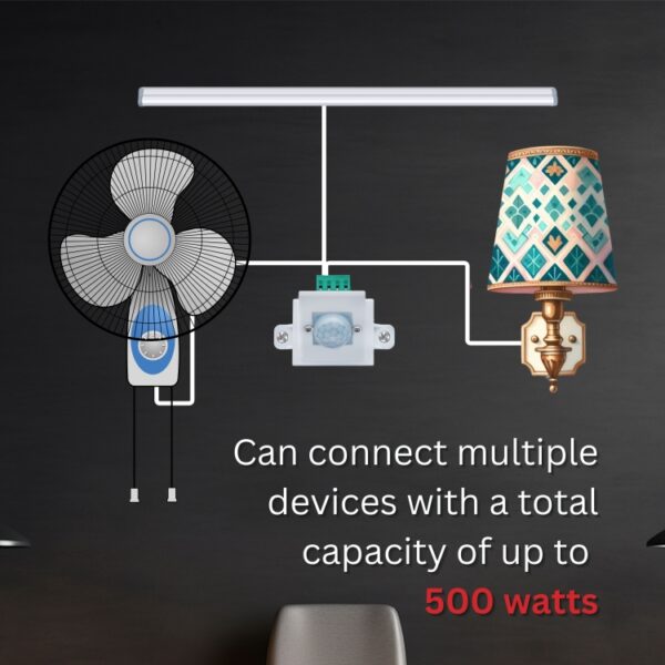 Motion Sensor Switch - Wall Mount | Inbuilt Night Sensor - Image 2