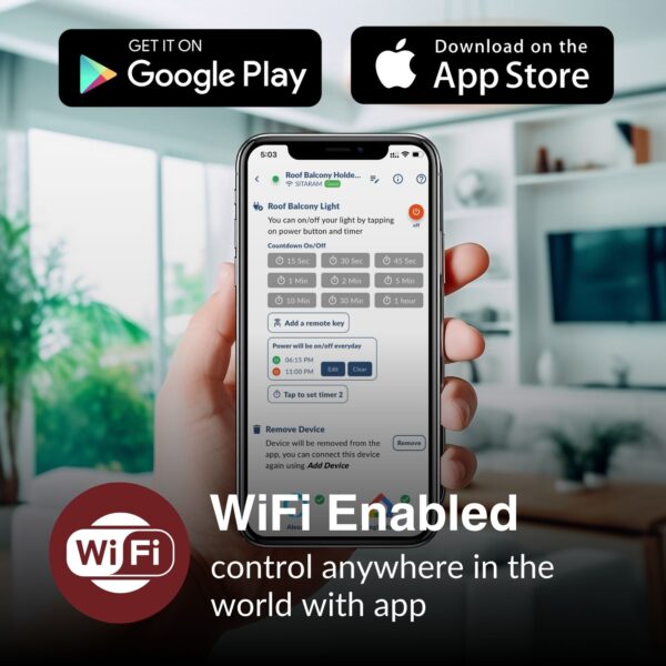 Smart WiFi Holder - WiFi, Remote & Voice Controlled - Image 3